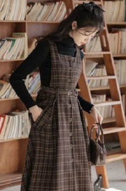 Overall outfit #Darkacademiaoutfitforperfectaestheticgirl